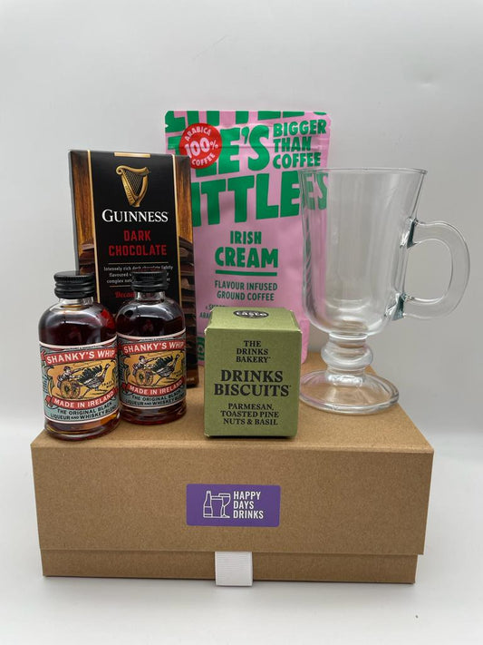 One of the three recommended ways in which to enjoy a Shanky's whip is with coffee so we have decided to create a wonderfully unique gift set that includes all the required ingredients for this delicious beverage.